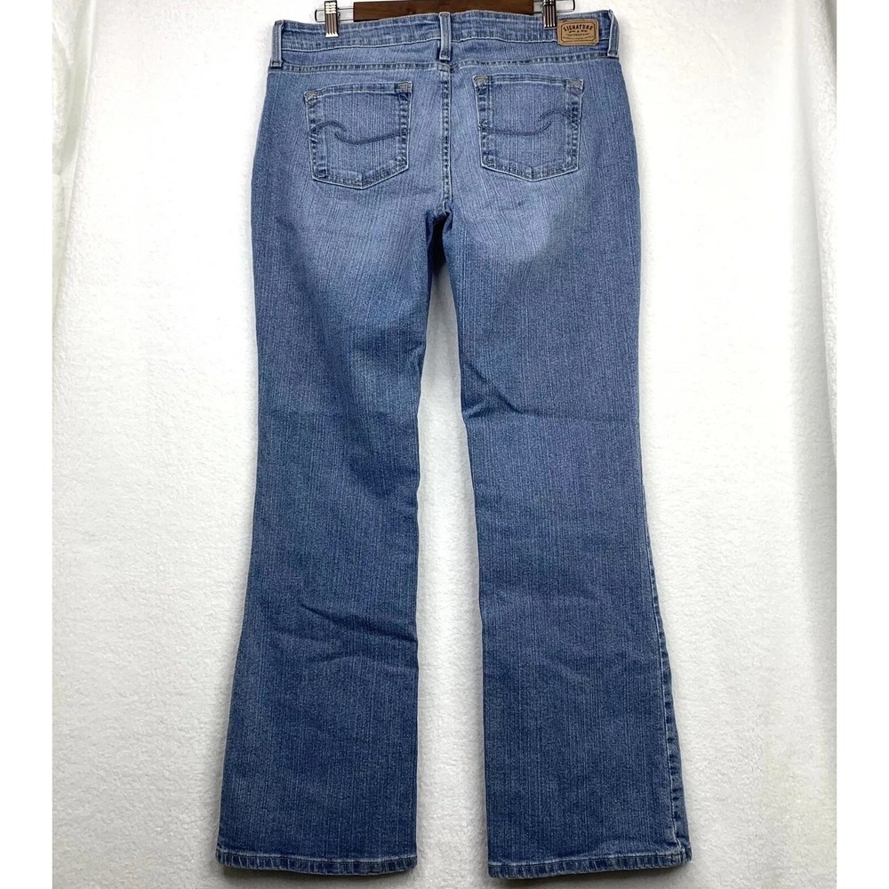 Levis Signature Jeans Womens 12 Light Wash Bootcut Flare Cotton Denim Y2K